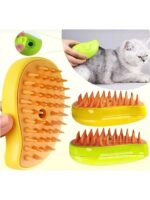 Buharlı Kedi & Köpek Yıkama Fırçası Tarağı, Buharlı Kedi Tarağı, Evcil Hayvan Tarağı - Görsel 3