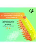 Buharlı Kedi & Köpek Yıkama Fırçası Tarağı, Buharlı Kedi Tarağı, Evcil Hayvan Tarağı - Görsel 2