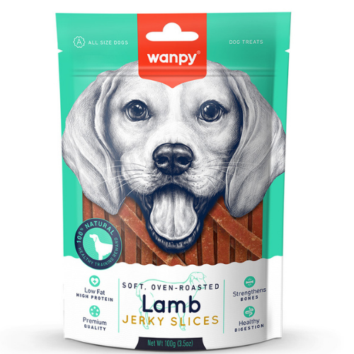 Wanpy Yumuşak Kuzu Eti Dilimleri 100g Köpek Ödülü