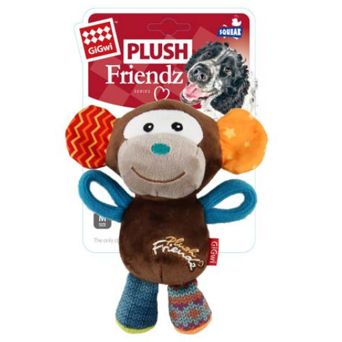 Plush Friendz Sesli Maymun Peluş Köpek Oyunca