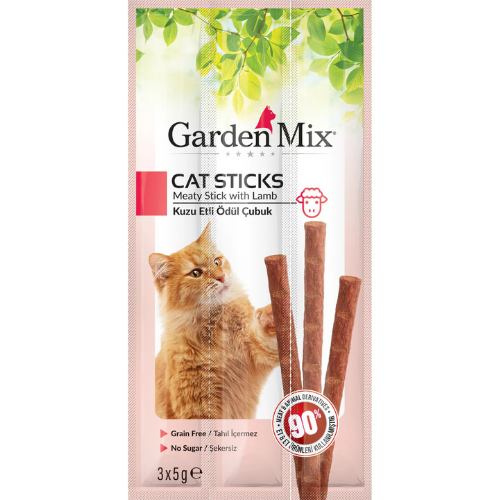Gardenmix KUZU ETLI KEDI STICK ÖDÜL 3 X 5G
