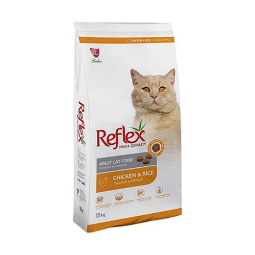 Adsız tasarım-63 Reflex Tavuklu ve Pirinçli Yetişkin Kedi Maması 15 Kg - Görsel 1