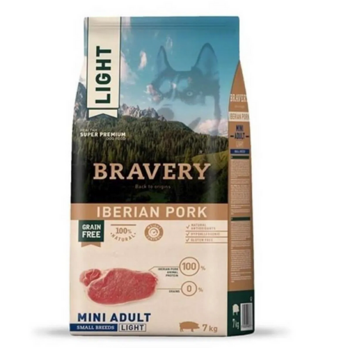 Bravery Light Iberian Domuz Etli Tahılsız Küçük Irk Yetişkin Köpek Maması 2 Kg