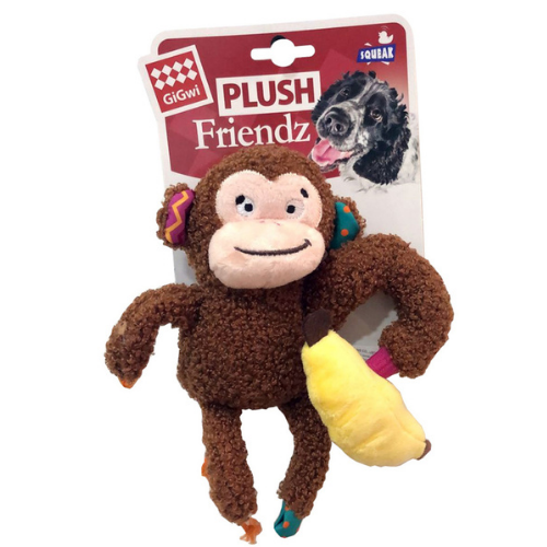 Plush Friendz Sesli Maymun Peluş Köpek Oyuncağı