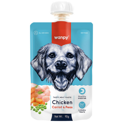 Wanpy Taze Tavuklu&Havuçlu  Köpek Et Ezmesi 90 gr