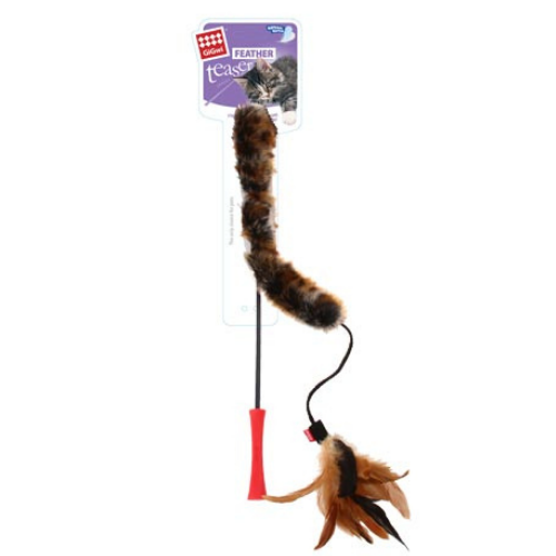 Feather Teaser Kedi Oltası Kuyruklu Doğal Tüy