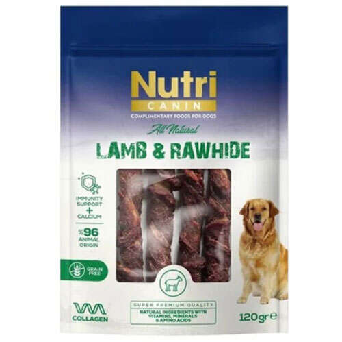 Nutri Canin Kuzu Eti Sarılı Kemik Köpek Ödülü 120 Gr