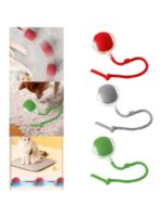 Akıllı Kedi Oyuncağı, USB Şarjlı, LED Işıklı, 3 Modlu, Otomatik Yuvarlanan Top - Görsel 2