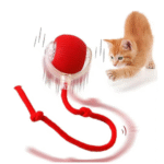 Akıllı Kedi Oyuncağı, USB Şarjlı, LED Işıklı, 3 Modlu, Otomatik Yuvarlanan Top