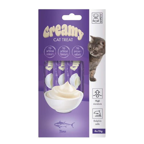 M-PETS CREAMY TON BALIKLI KEDİ ÖDÜLÜ 4X15GR