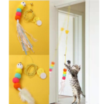 Elastik Kendinden Yapışkanlı Kedi Oyun Oltası - Görsel 4