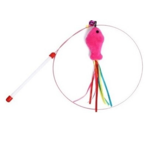 Balıklı Kedi Oyun Oltası 90 cm – Kedi Oyuncağı | Kedi Oltası Balıklı Katlanabilir Oyun Çubuğu