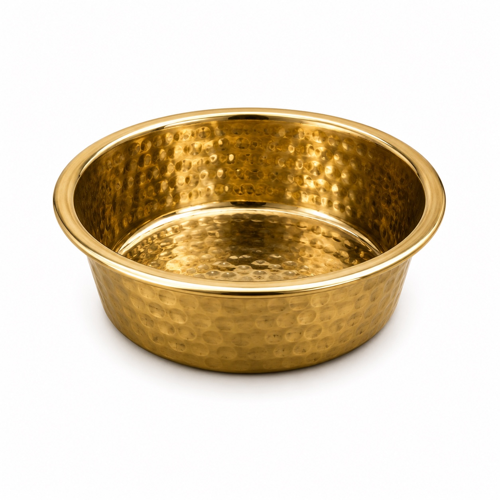 Gold Serisi Paslanmaz Çelik Kedi ve Köpek Mama Kabı Küçük Boy